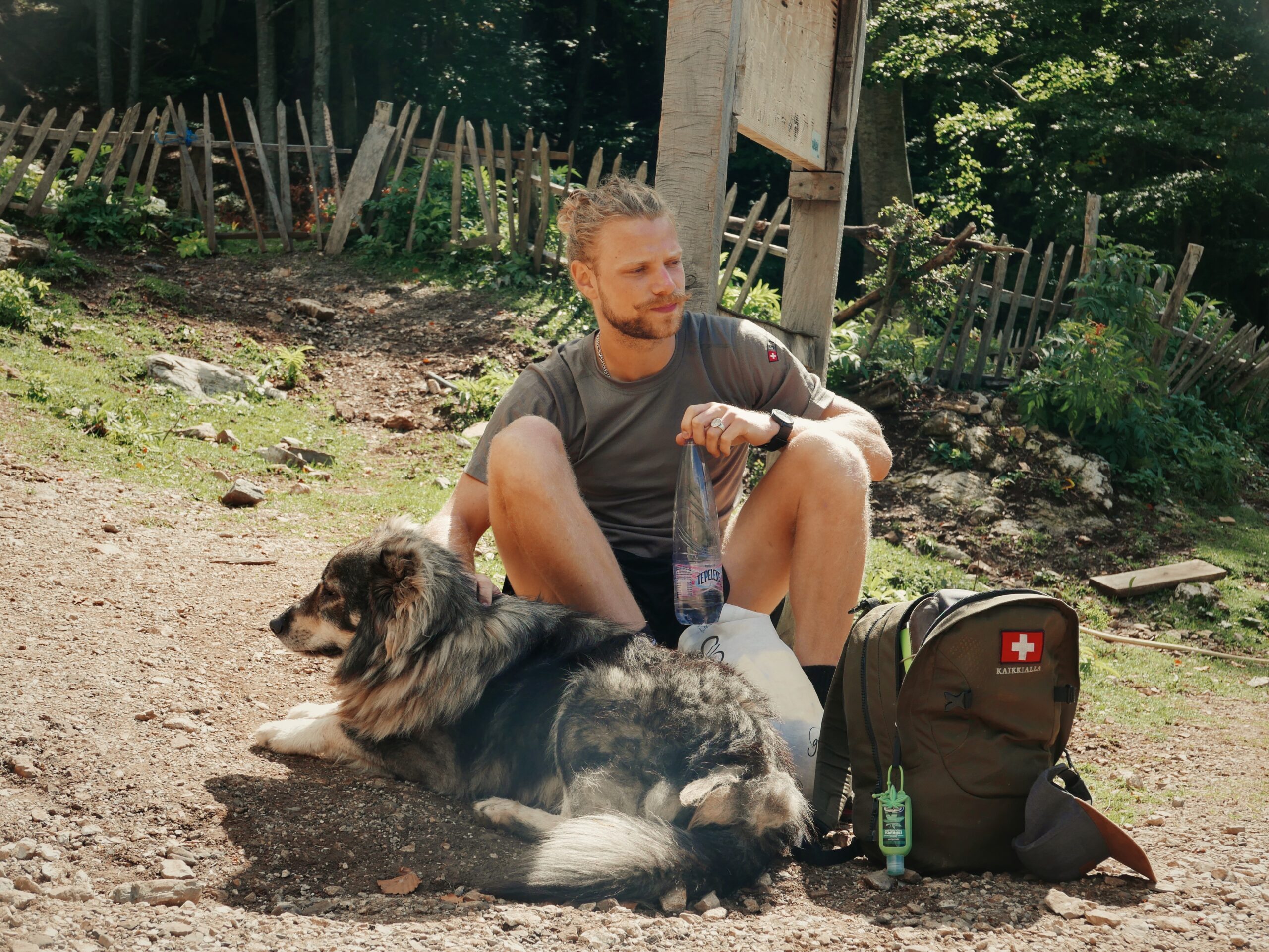 Stefan und ein Hund